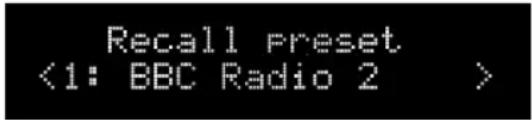 Recall Preset <1: BBC Radio 2 >