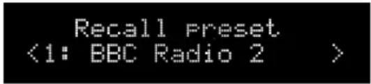 Recall Preset <1: BBC Radio 2 >