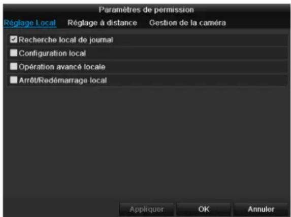 ABUS TVVR45021 - Paramètres de permission - 1