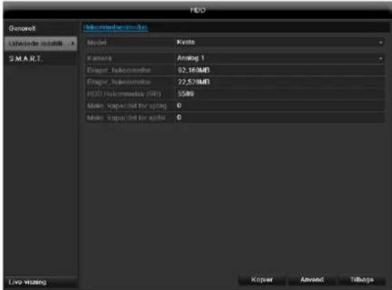 ABUS TVVR45021 - Kameraets harddiskindstlinger - 1