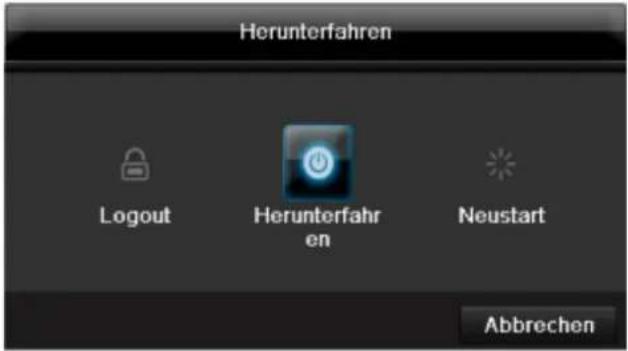 ABUS TVVR45021 - Gerä ausschalten, sperren, neu starten - 1