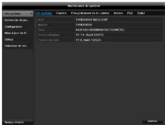 ABUS TVVR45021 - Info système - 1