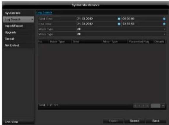 ABUS TVVR45021 - Log Search - 1
