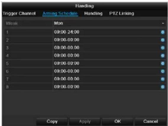 ABUS TVVR45021 - TAB Arming schedule - 1