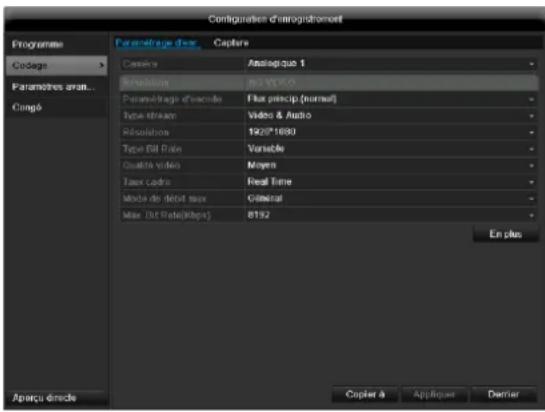 ABUS TVVR45021 - Onglet Paramètrage d'enr - 1