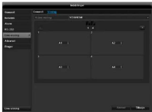 ABUS TVVR45021 - Indstilling af kameraudgangen - 1