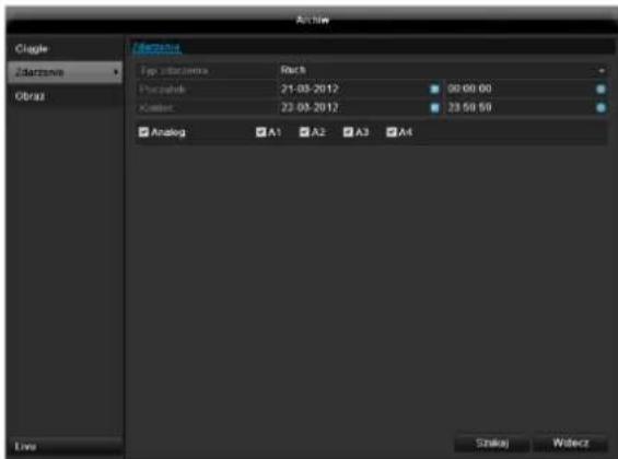 ABUS TVVR45021 - Zdarzenie (typ zdarzenia,Ruch') - 1
