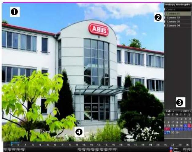 ABUS TVVR45021 - Der Wiedergabe-Bildschirm - 1