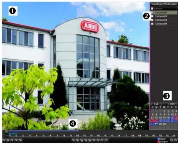 ABUS TVVR60021 - Der Wiedergabe-Bildschirm - 1