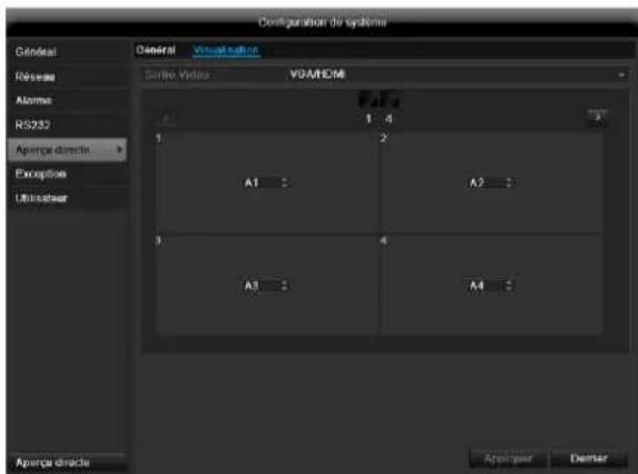 ABUS TVVR60021 - Configuration de la sortie caméra - 1