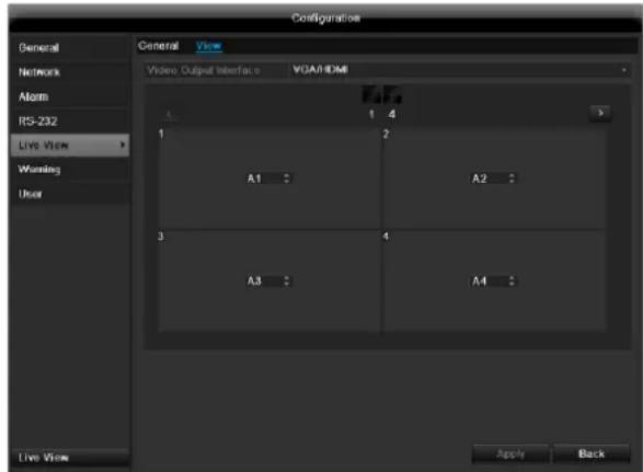 ABUS TVVR60021 - Setting the camera output - 1