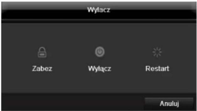 ABUS TVVR60021 - Wyłączanie, blokowanie, restartowanie urządzenia - 1
