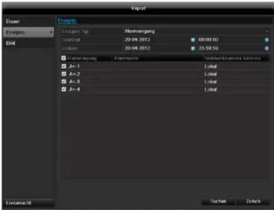 ABUS TVVR60021 - Ereignis (Ereignistyp, Alarmeingang') - 1