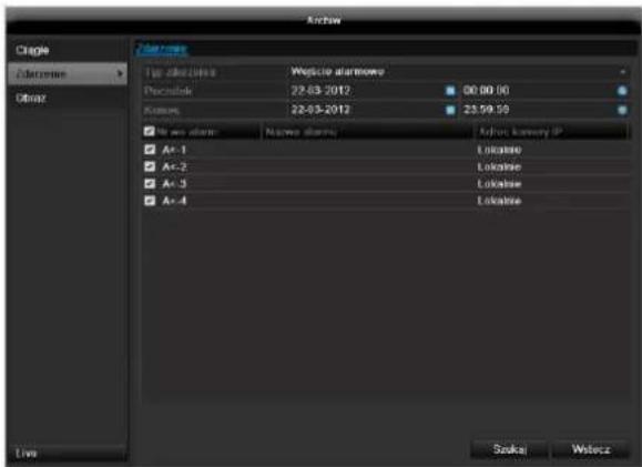 ABUS TVVR60021 - Zdarzenie (typ zdarzenia, Wejście alarmowe') - 1
