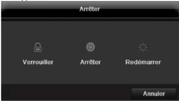 ABUS TVVR60021 - Arrêter, verrouiller, redémarrer l'appareil - 1