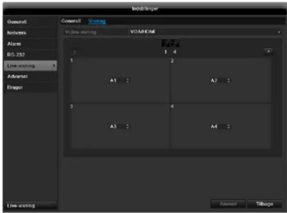 ABUS TVVR60011 - Indstilling af kameraudgangen - 1
