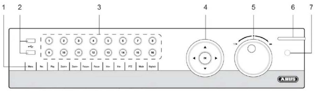 ABUS TVVR60011 - Oversigt over apparatet - 1