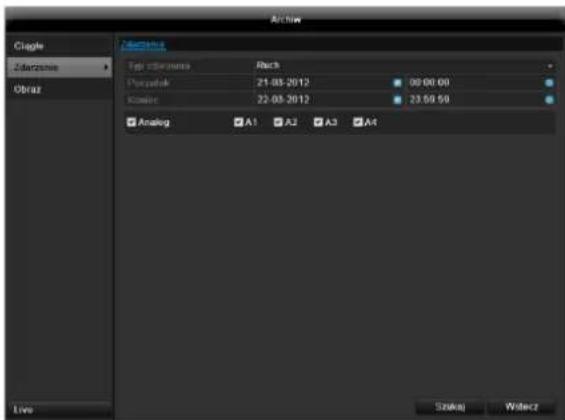 ABUS TVVR60011 - Zdarzenie (typ zdarzenia, Ruch') - 1