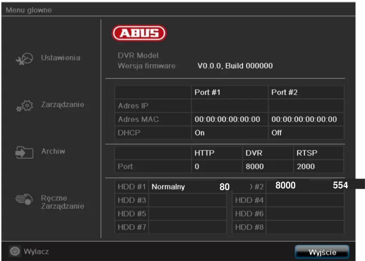 ABUS TVVR60011 - Przegład menu - 1