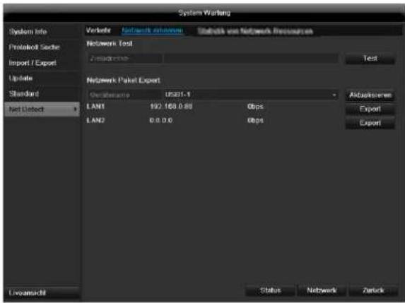 ABUS TVVR41220 - TAB Netzwerkauslastung - 2