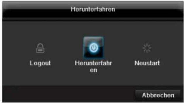 ABUS TVVR41220 - Gerät ausschalten, sperren, neu starten - 1