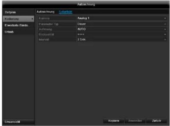 ABUS TVVR41220 - Onglet Paramètrage d'enr - 1
