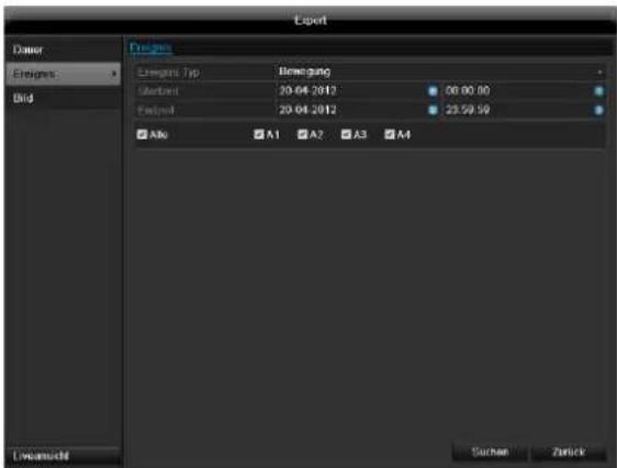 ABUS TVVR41220 - Ereignis (Ereignistyp, Bewegung') - 1