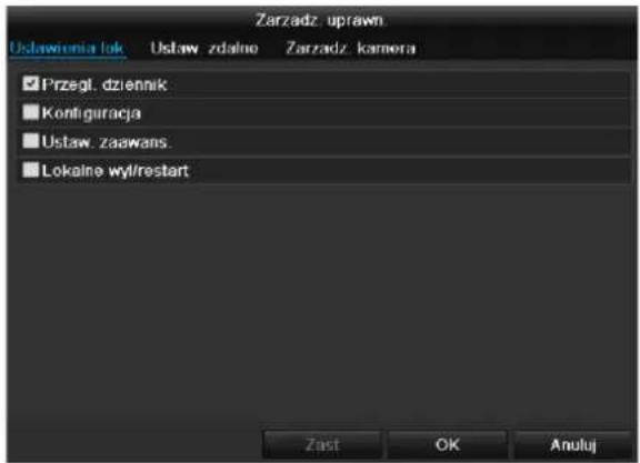ABUS TVVR41220 - Ustawianie uprawnień - 1