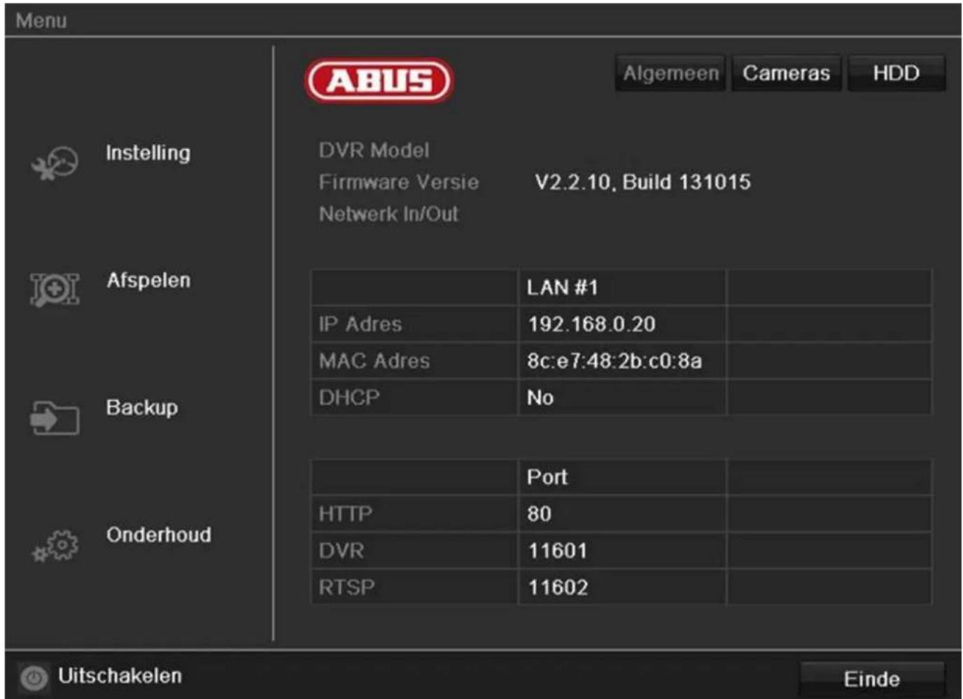 ABUS TVVR41220 - Overzicht - 1