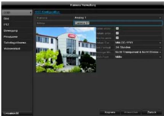ABUS TVVR41220 - OSD - 1