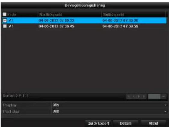 ABUS TVVR41220 - Hændelse (hændelsestype, Bevægelsesregistrering') - 2