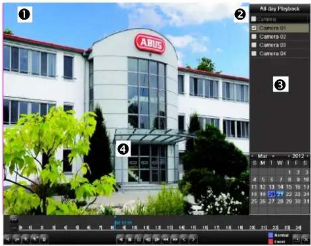 ABUS TVHD80100 - Playback screen - 1