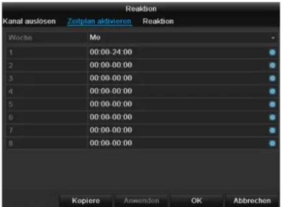 ABUS TVHD80100 - Zeitplan - 1