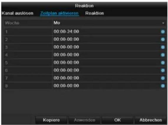 ABUS TVHD80100 - Расписание - 1