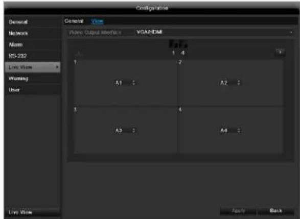 ABUS TVHD80100 - Setting the camera output - 1