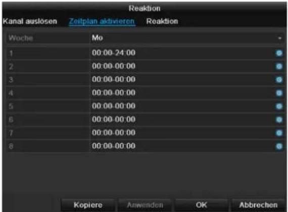 ABUS TVHD80100 - Zeitplan - 1