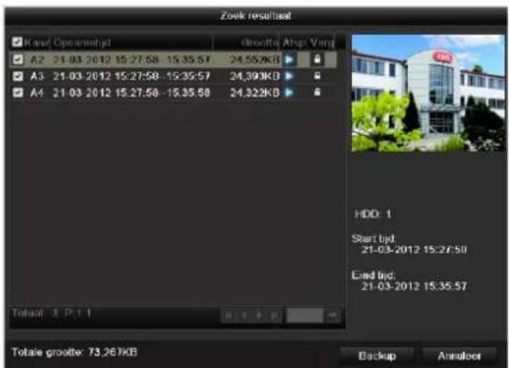 ABUS TVHD80100 - Opname plannen - 2