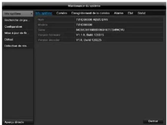 ABUS TVVR45030 - Info système - 1