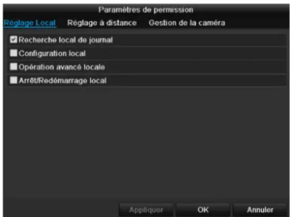 ABUS TVVR45030 - Paramètres de permission - 1