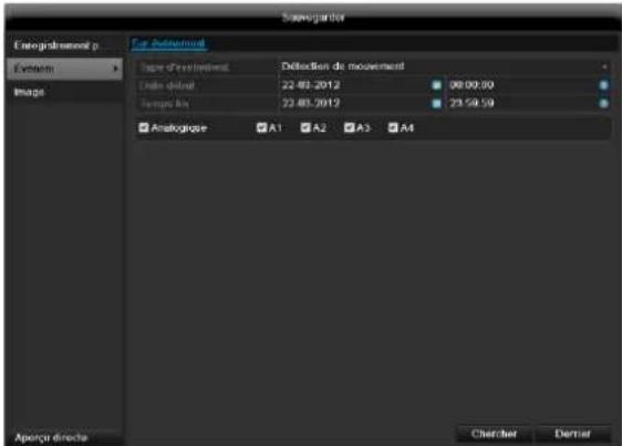 ABUS TVVR45030 - Événement (type d'événement « Détction de mouvement ») - 1