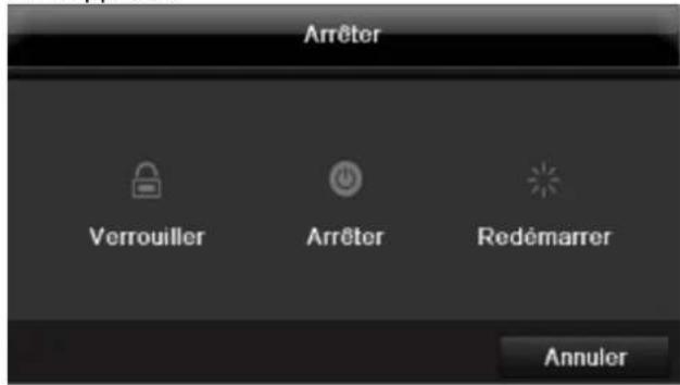 ABUS TVVR45030 - Arreter, verrouiller, redemarrer l'appareil - 1