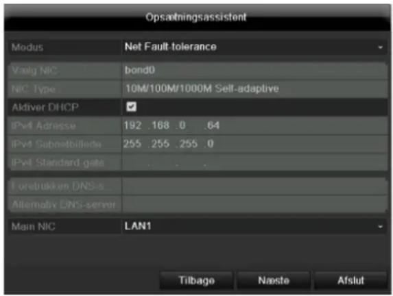 ABUS TVVR45030 - Netværksindstillinger - 1