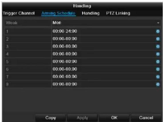 ABUS TVVR45030 - TAB Arming schedule - 1