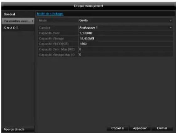 ABUS TVVR45030 - Configurations disques durs des cameras - 1