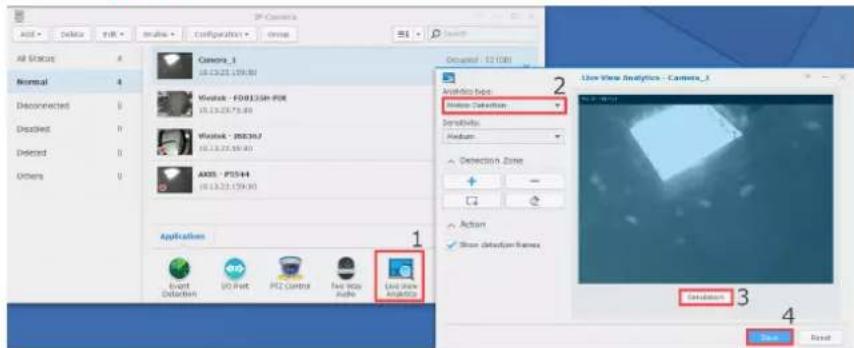 SYNOLOGY NVR216 - Être alerté grâce aux analyses Affichage en direct - 1