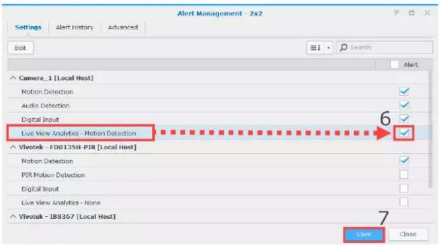 SYNOLOGY NVR216 - Être alerté grâce aux analyses Affichage en direct - 2