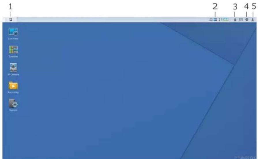 SYNOLOGY NVR216 - Accéder aux bureaux de Local Display - 1
