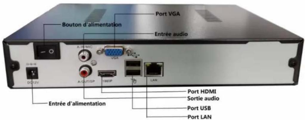MCL IPNVR908 - Instructions des interfaces du panneau arrière - 1