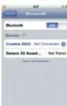 GENEVA Model XS DAB+ - Quels sont les paramètres Bluetooth dans l'iPhone ^® ? - 1