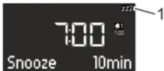 SONORO CD - Réglage de la fonction snooze - 1